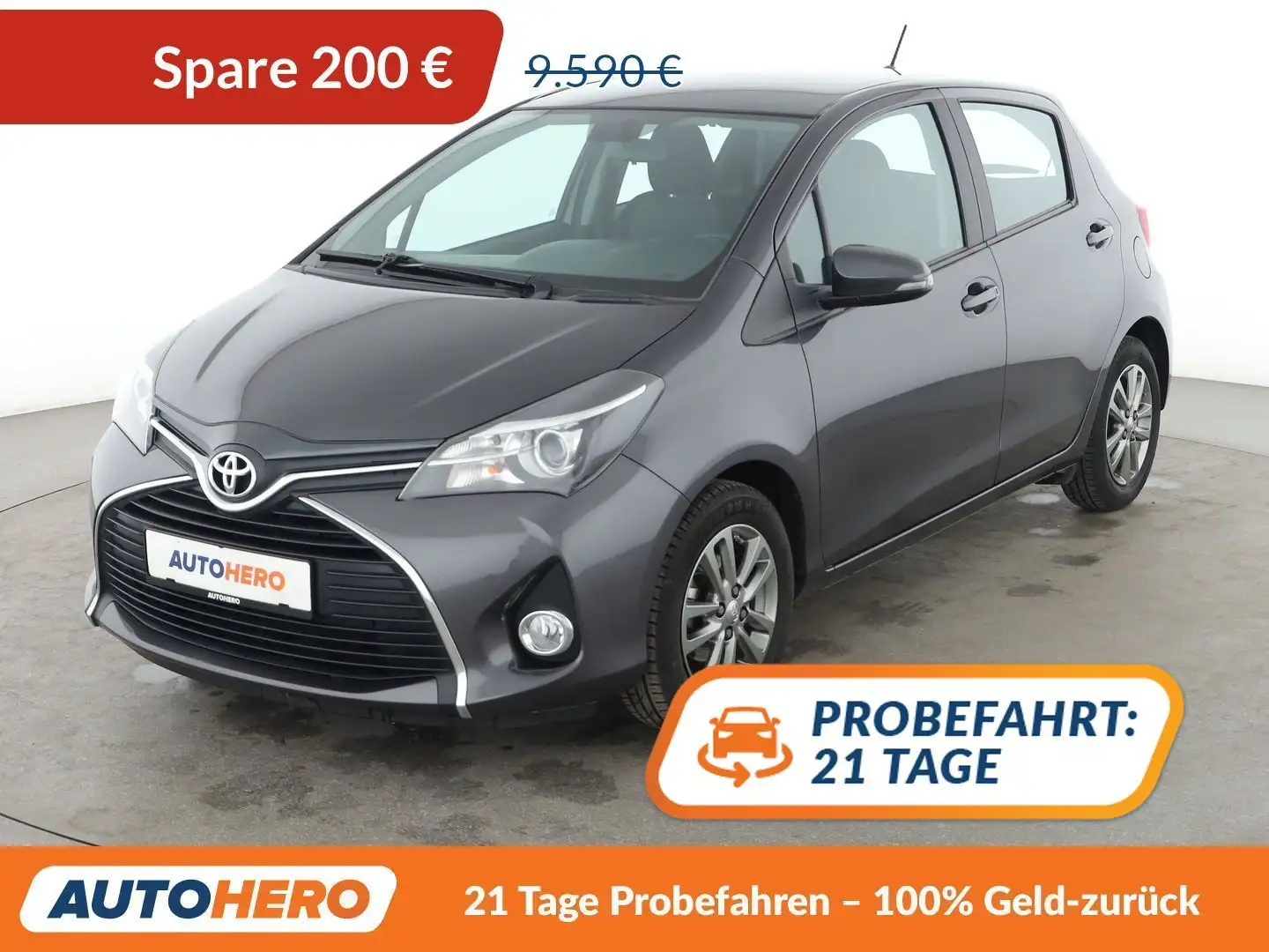 Toyota Yaris 1.0 VVT-i Comfort*CAM*KLIMA*GARANTIE* Gris - 1