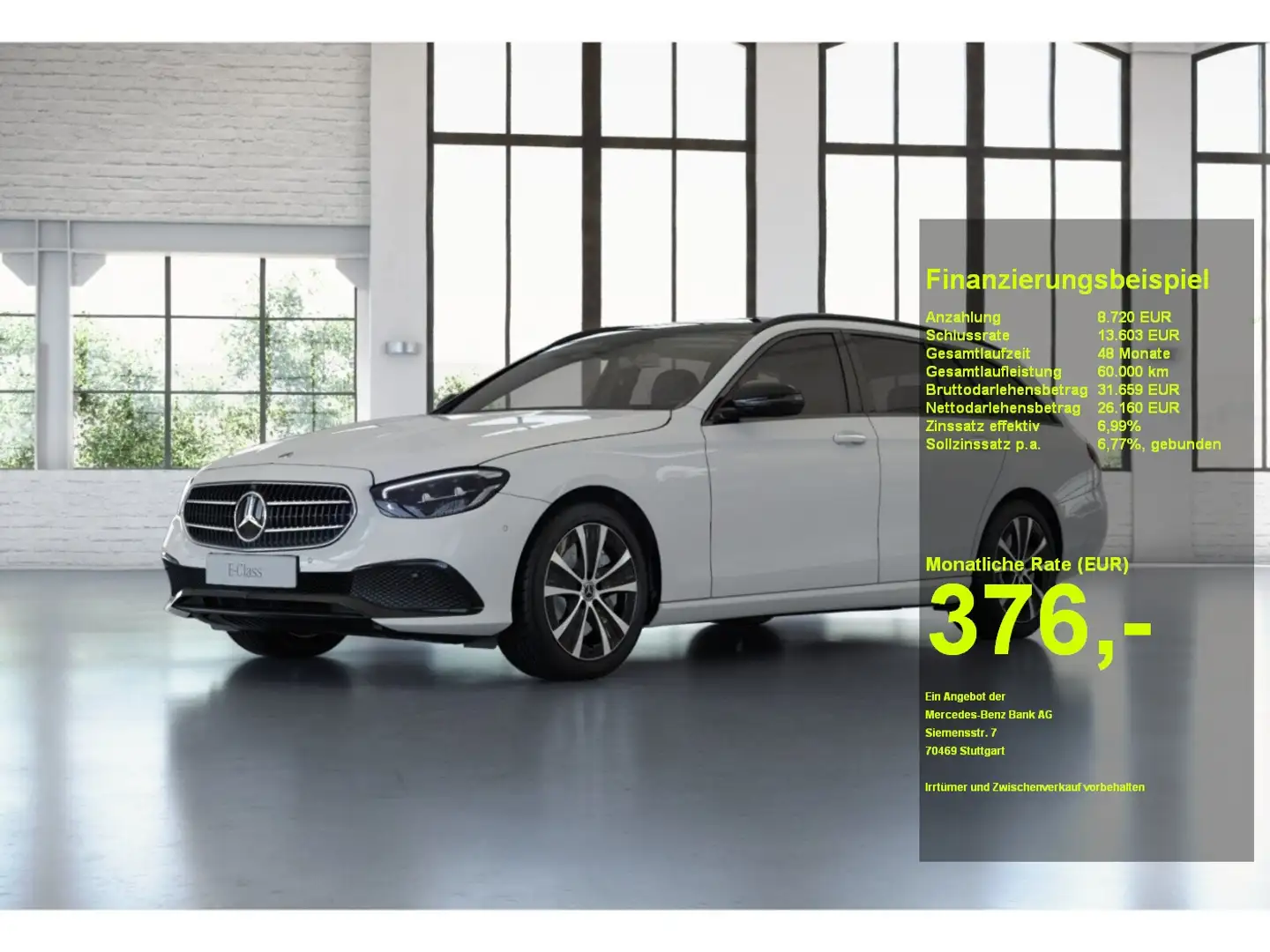 Mercedes-Benz E 300 de T AVANTG.+360°+WIDE+DIST+NIGHT+PANO+AHK Blanc - 1
