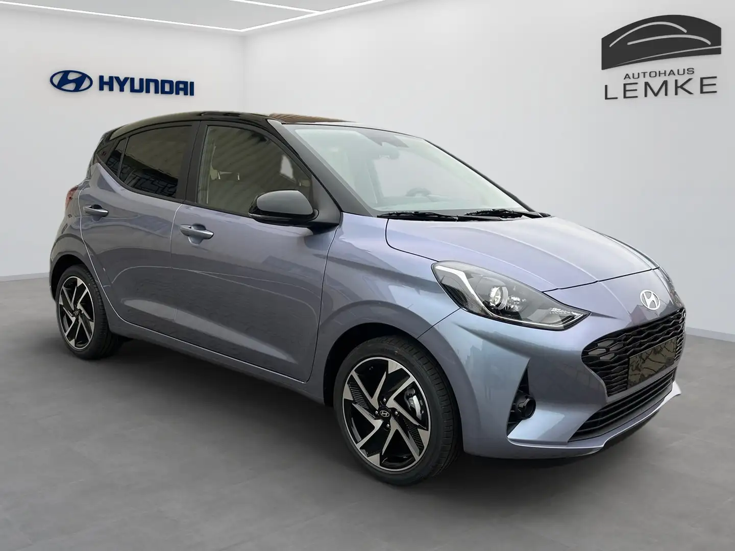 Hyundai i10 1.2 AUTOMATIK PRIME+DACHLACKIERUNG-NAVI UVM Azul - 2