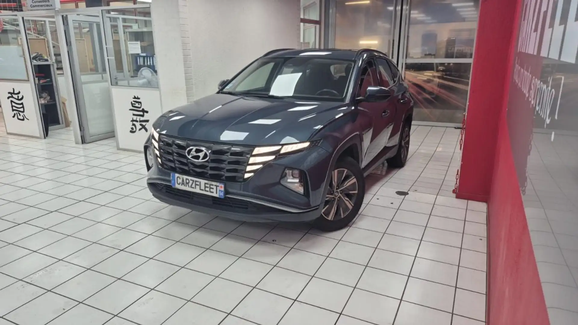 Hyundai TUCSON SUV 1.6 HYBRIDE BUSINESS/1 ERE MAIN/TVA RECUP Bleu - 2