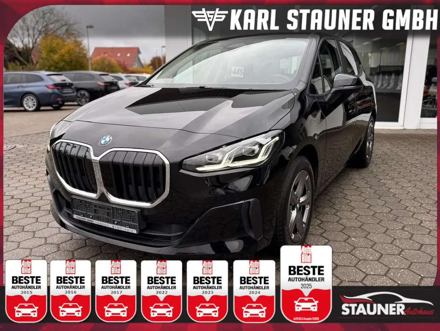 BMW 218 i Active Tourer AHK KAMERA LED ABSTANDST. Schwarz - 1