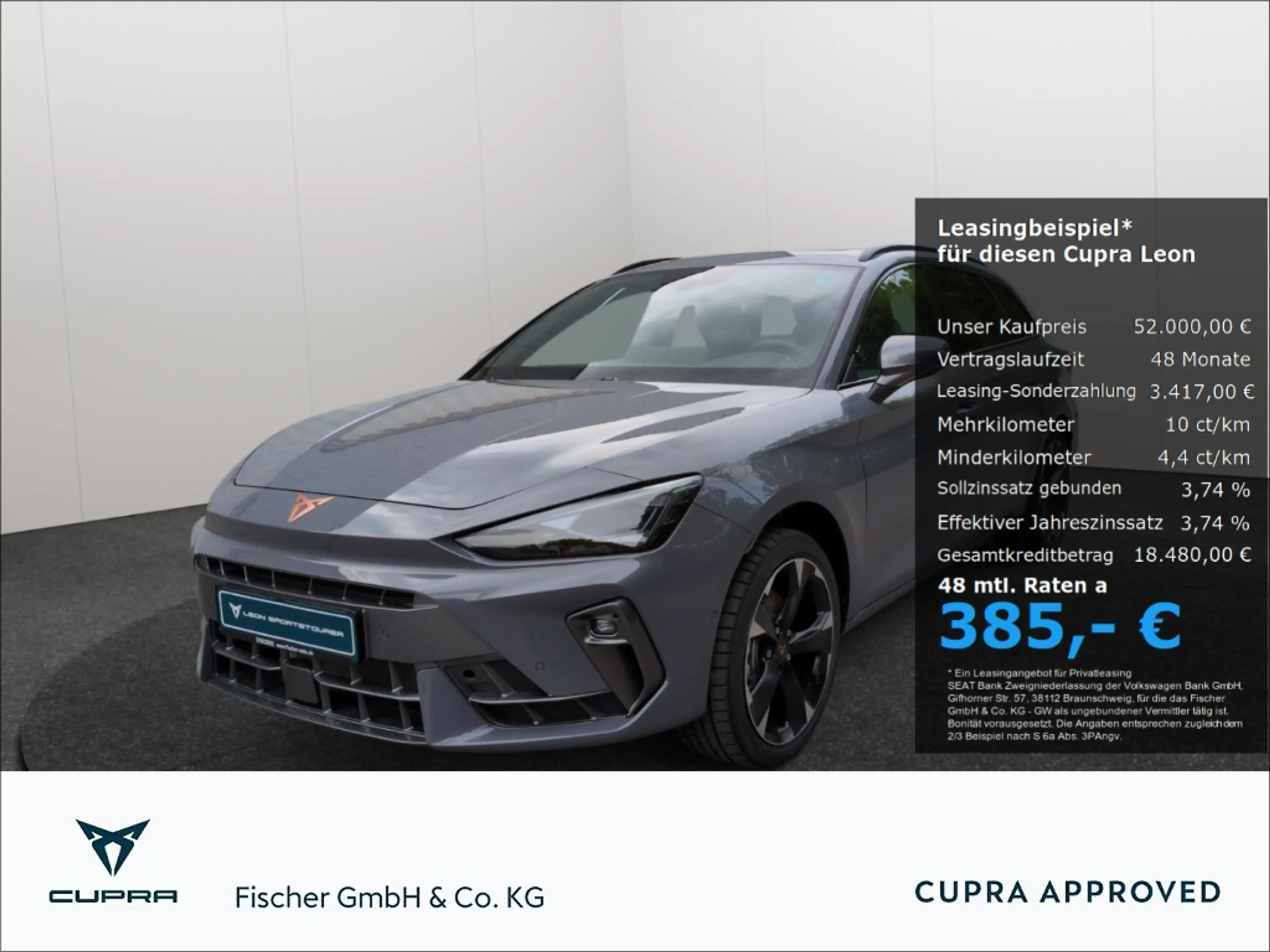 CUPRA Leon Sportstourer 2.0TSI 4Drive DSG LED AHK Panodach Na