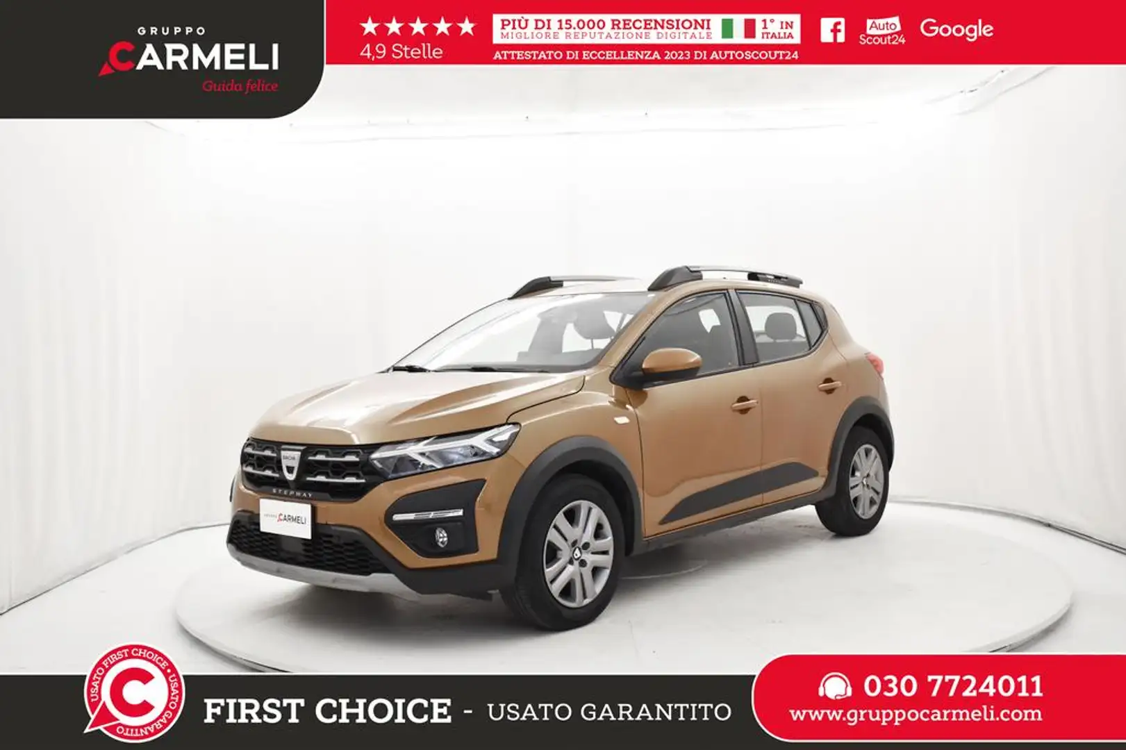 Dacia Sandero Stepway 1.0 tce Comfort Eco-g 100cv Arancione - 1