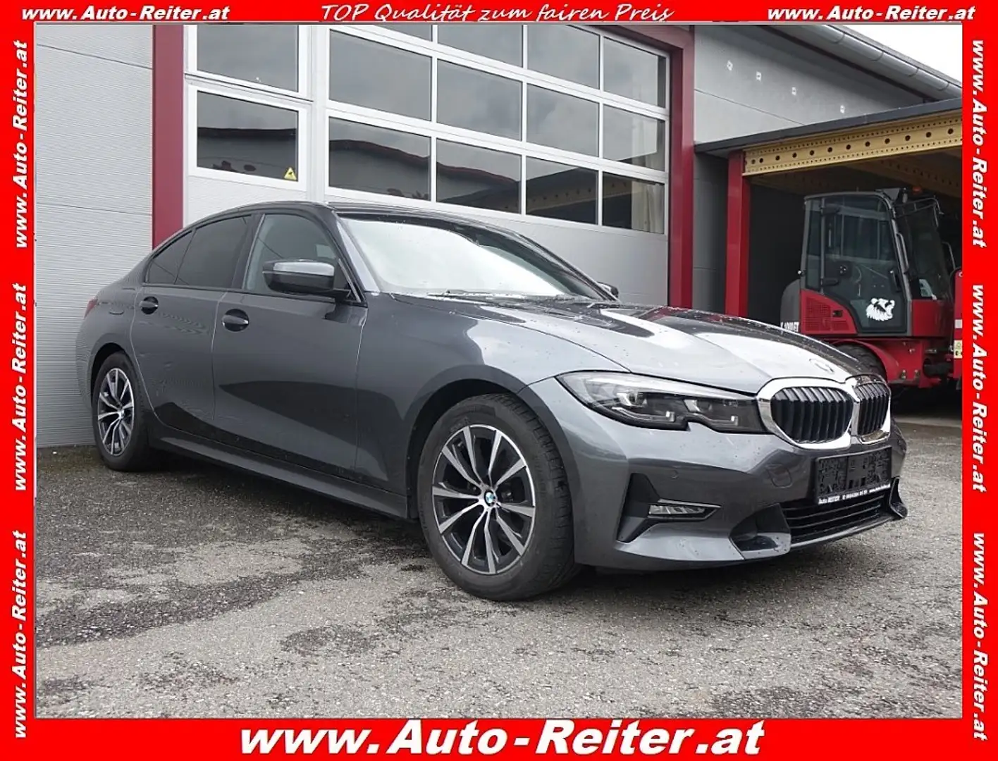 BMW 318 d 48 V Aut. *TEILLEDER, LED, NAVI, AHK* Gris - 1