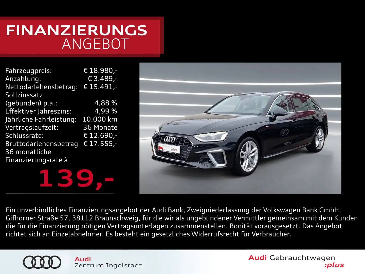 Audi A4 Avant 40 g-tron S tronic NAVI 2x PDC keyless Schwarz - 1