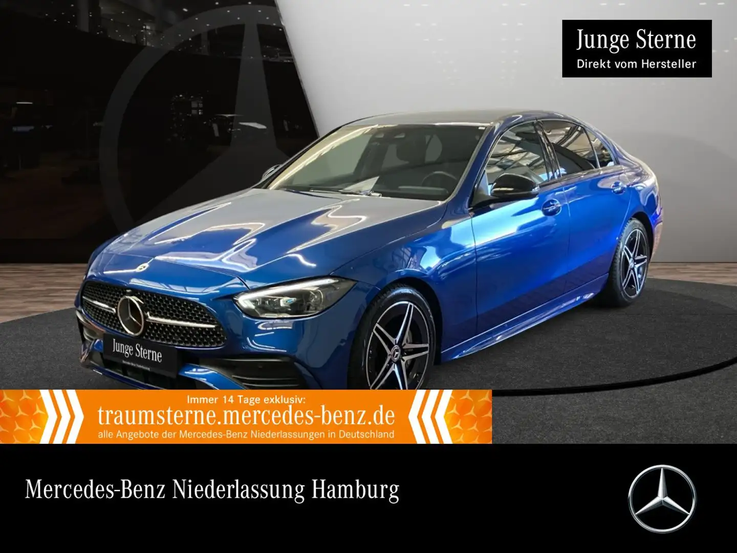 Mercedes-Benz C 300 d AMG+NIGHT+KAMERA+SITZKLIMA+KEYLESS+9G Blau - 1
