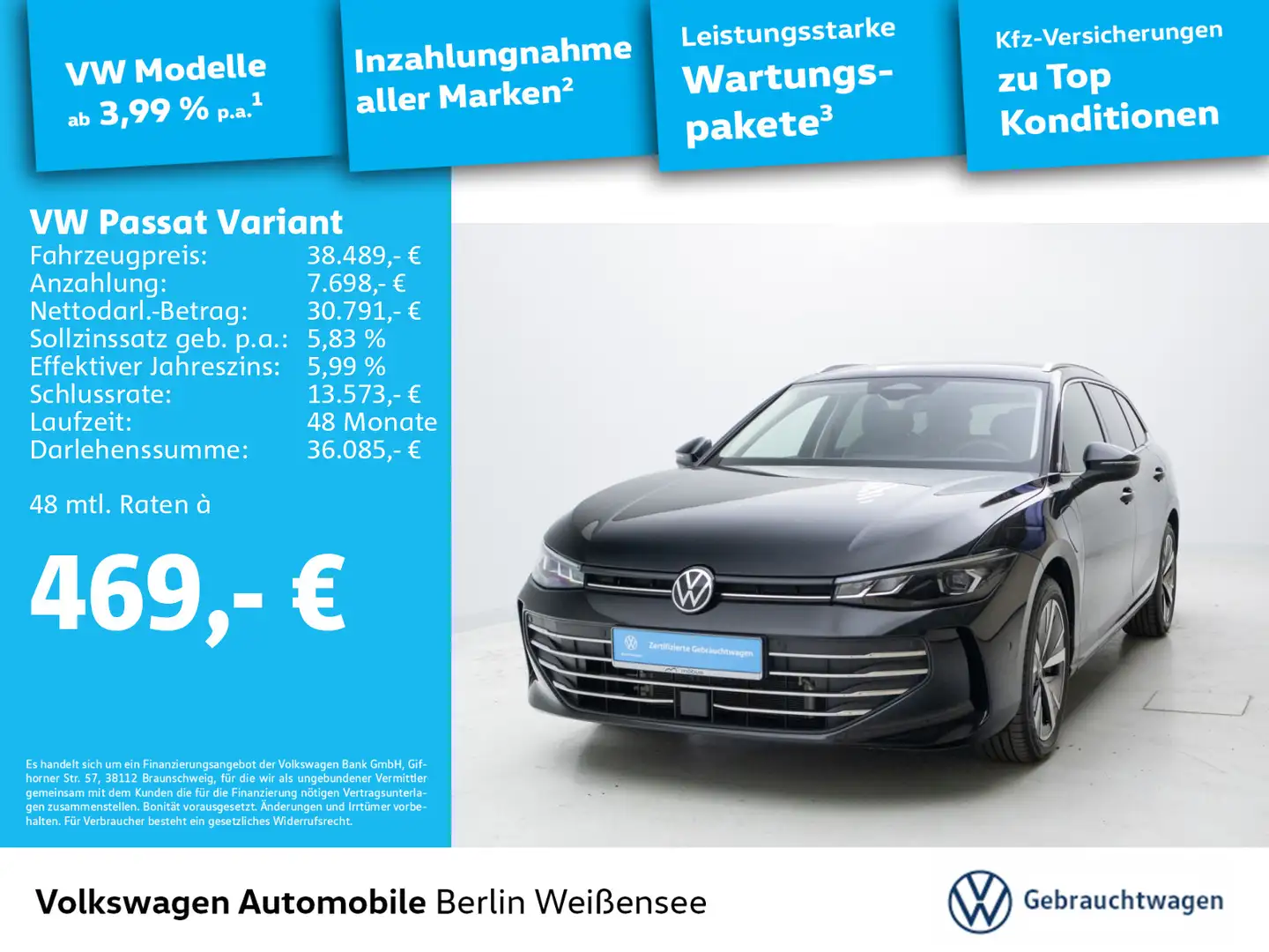 Volkswagen Passat Variant 1.5 TSI eHybrid *DSG*AHK*APP*RFK* Silber - 1