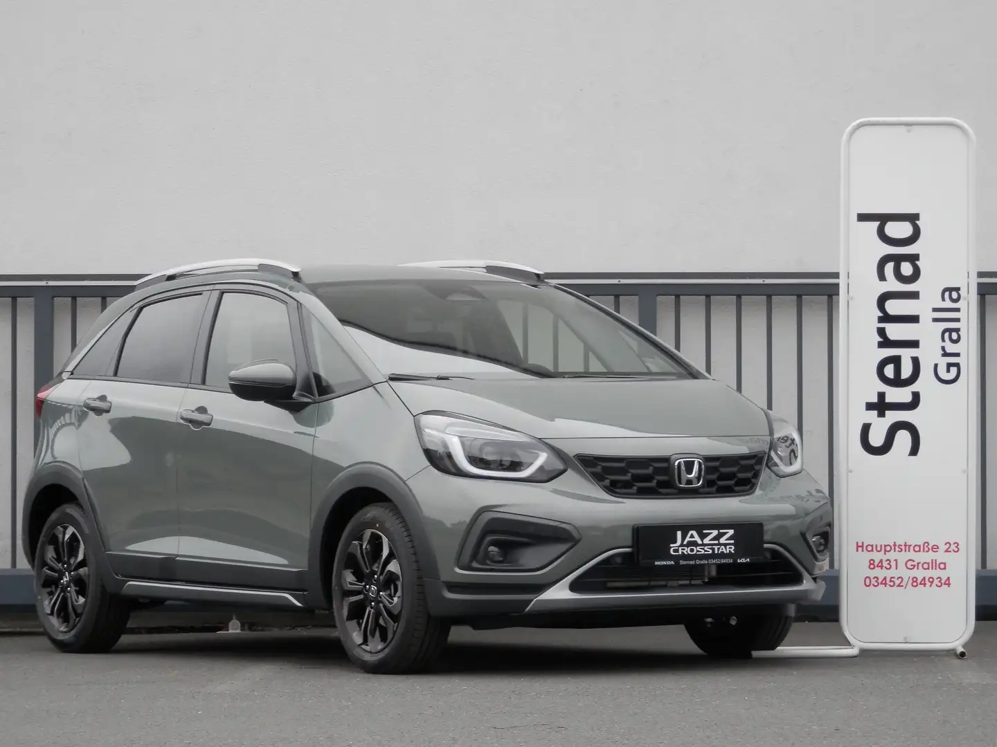 Honda Jazz 1,5 i-MMD Hybrid Crosstar Advance Aut. Grün - 1