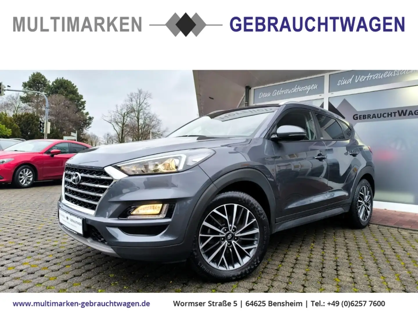 Hyundai TUCSON Advantage 2WD 1.6 EU6d-T Navi/SHZ/LHZ/Totwinkelass Grigio - 1