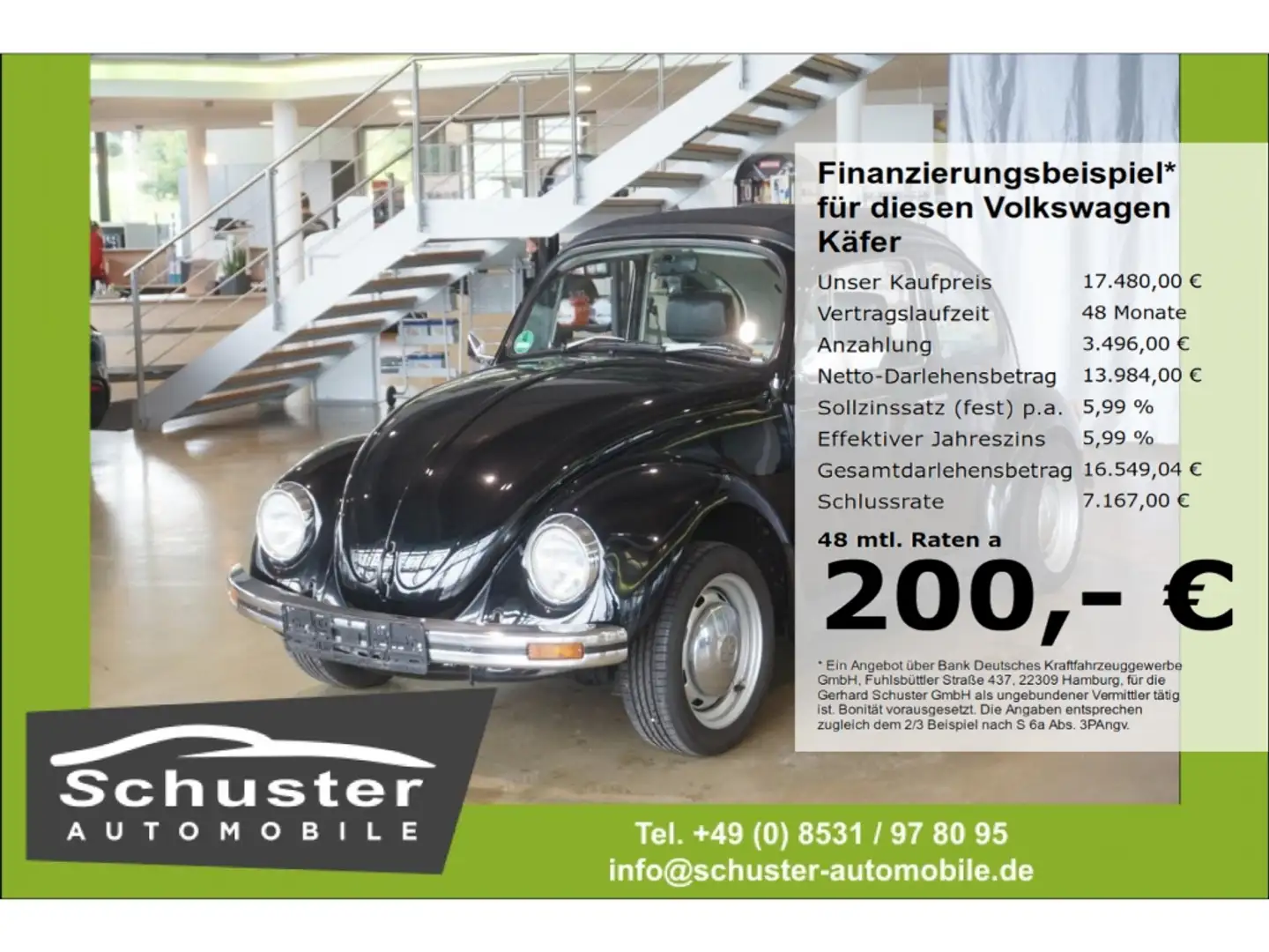 Volkswagen Käfer 1600i Open Air*el.Faltdach/ restauriert Negru - 1