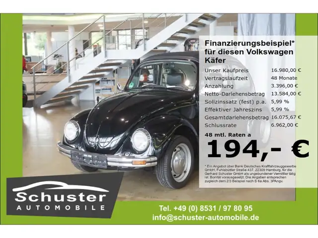 Volkswagen Käfer 1600i Open Air*el.Faltdach/ restauriert