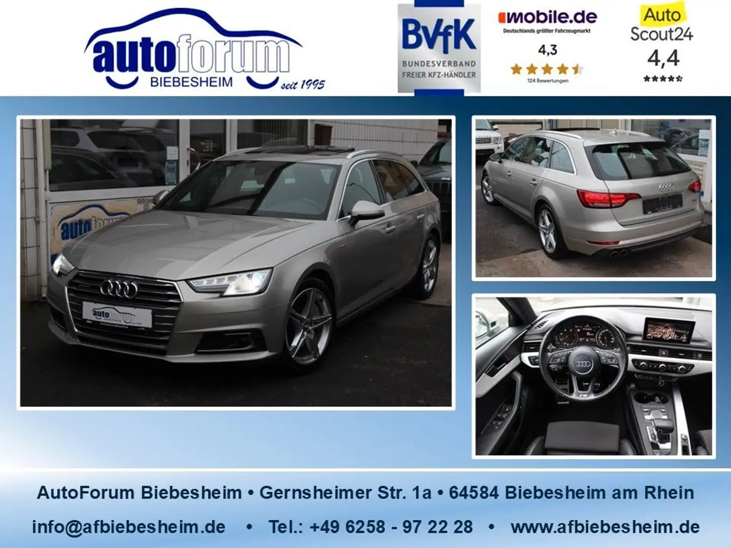 Audi A4 3.0 V6 TDI quattro S-Line Panorama*Xenon*AHK Silber - 1