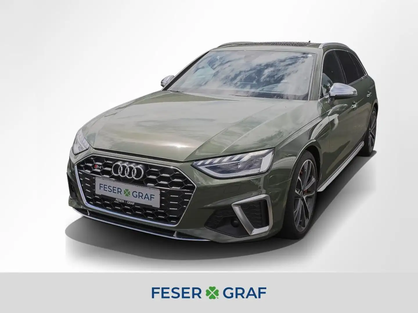 Audi S4 Avant TDI Pano,Standhzg,Matrix,HUD,AHK Zielony - 1