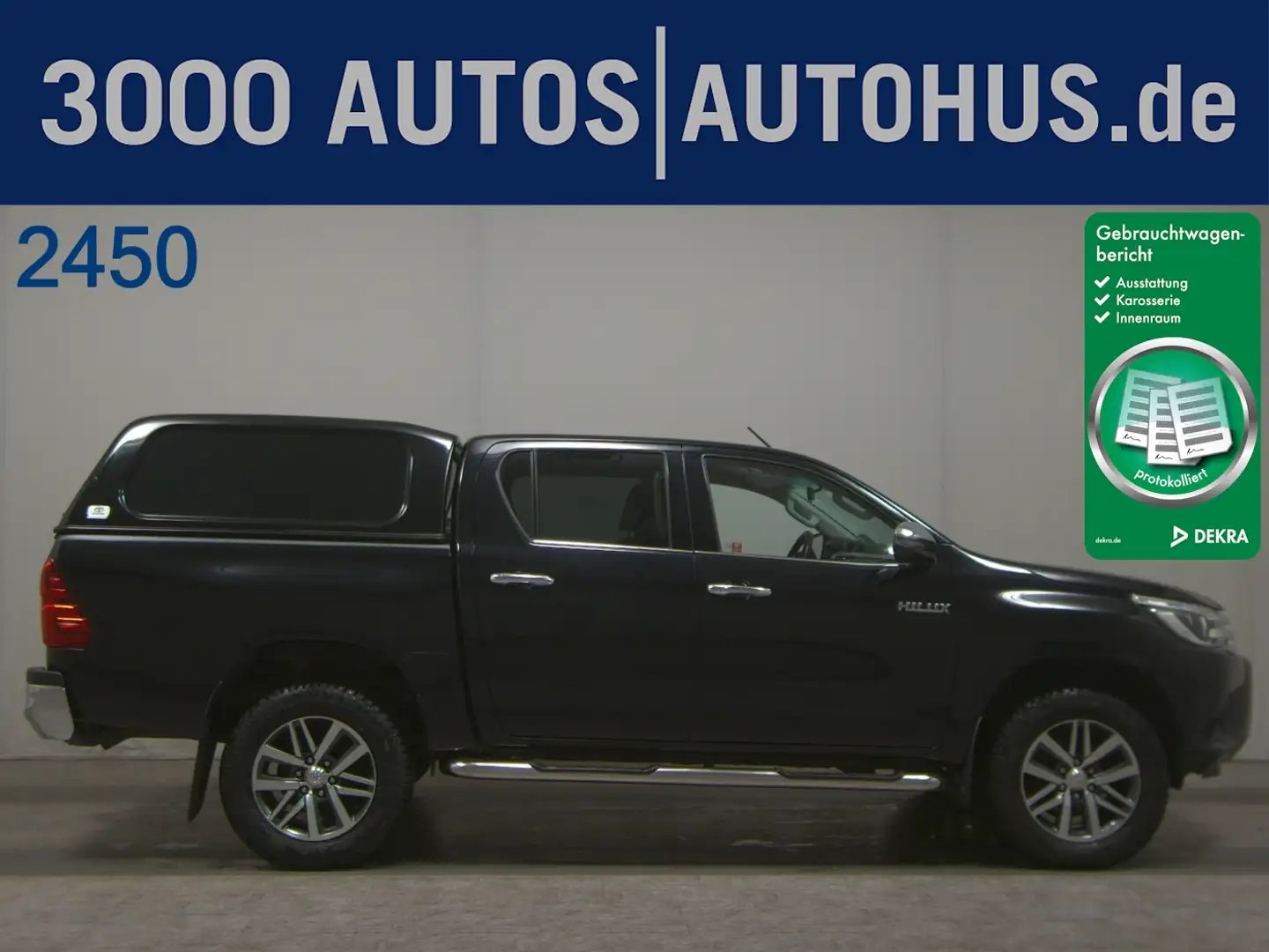 Toyota Hilux 2.4 D-4D Executive Double Cab Navi LED AHK Schwarz - 1