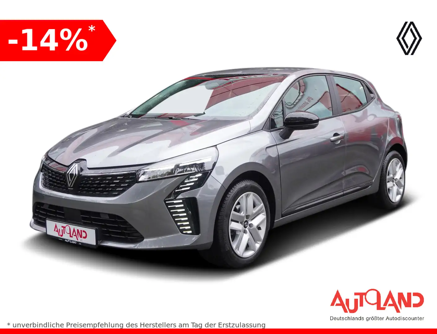 Renault Clio Tce 90 Aut. LED Kamera Sitzheizung Grau - 1