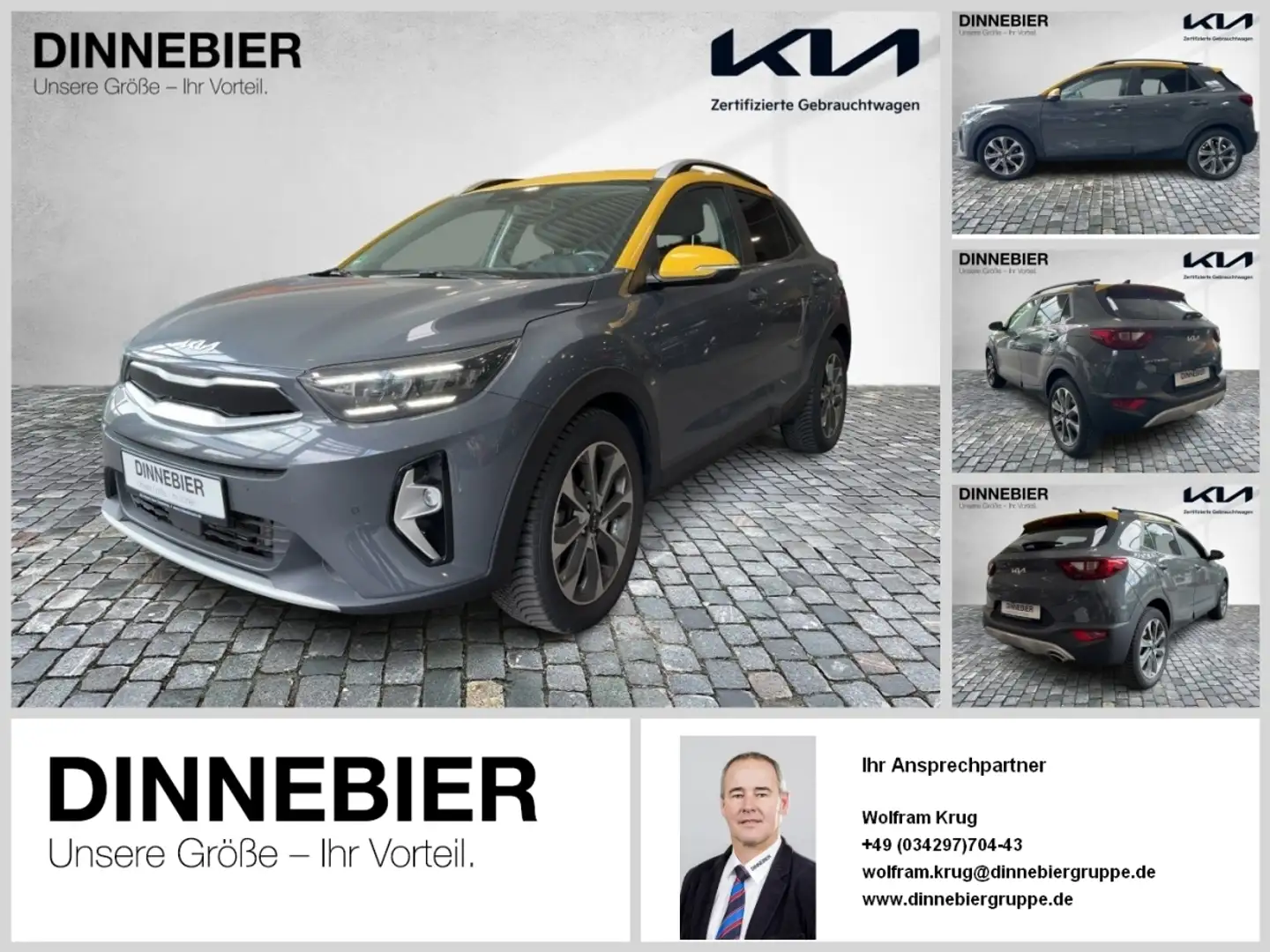 Kia Stonic Spirit Automatik+LED+Navi+Kamera+SHZ Серый - 1