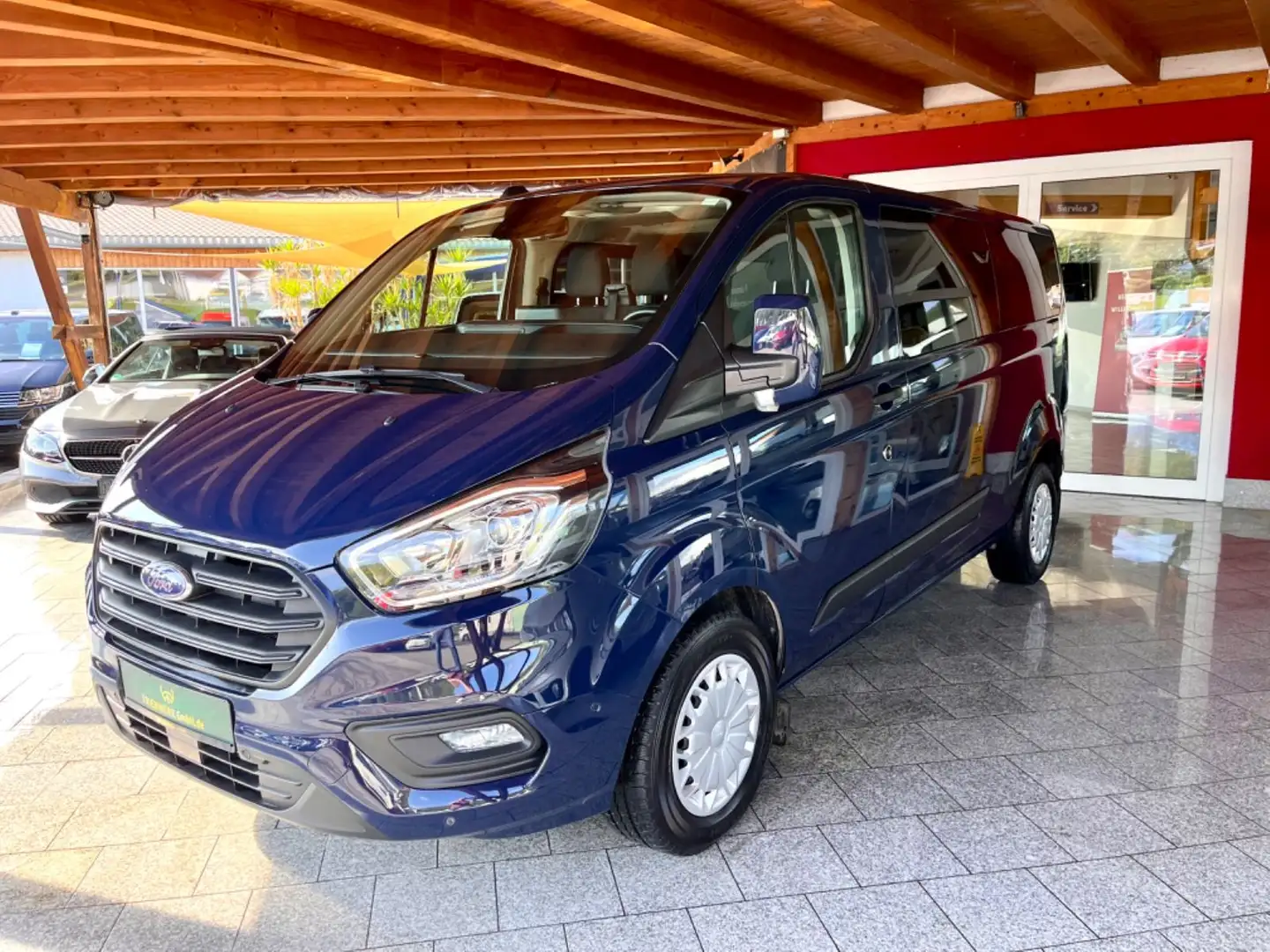Ford Tourneo Custom Kombi L2 DAB 9 Sitze Klima Bleu - 1