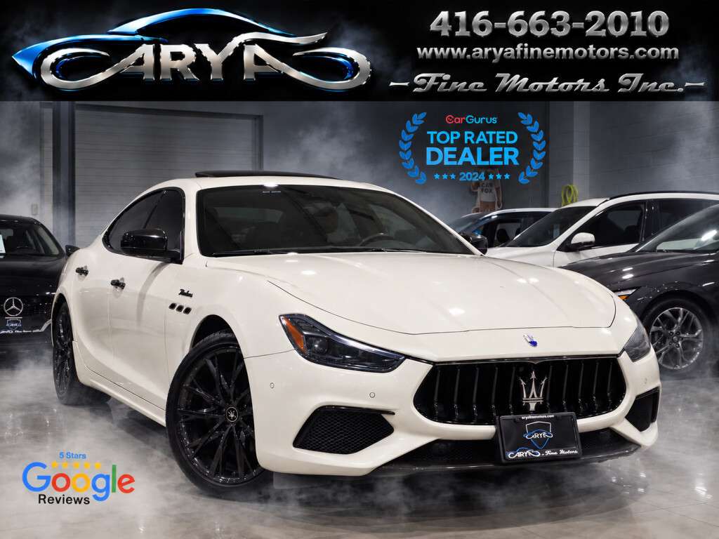 2022 Maserati Ghibli Modena Q4 AWD NERISSIMO CARBON PKG NO ACCIDENT BLA