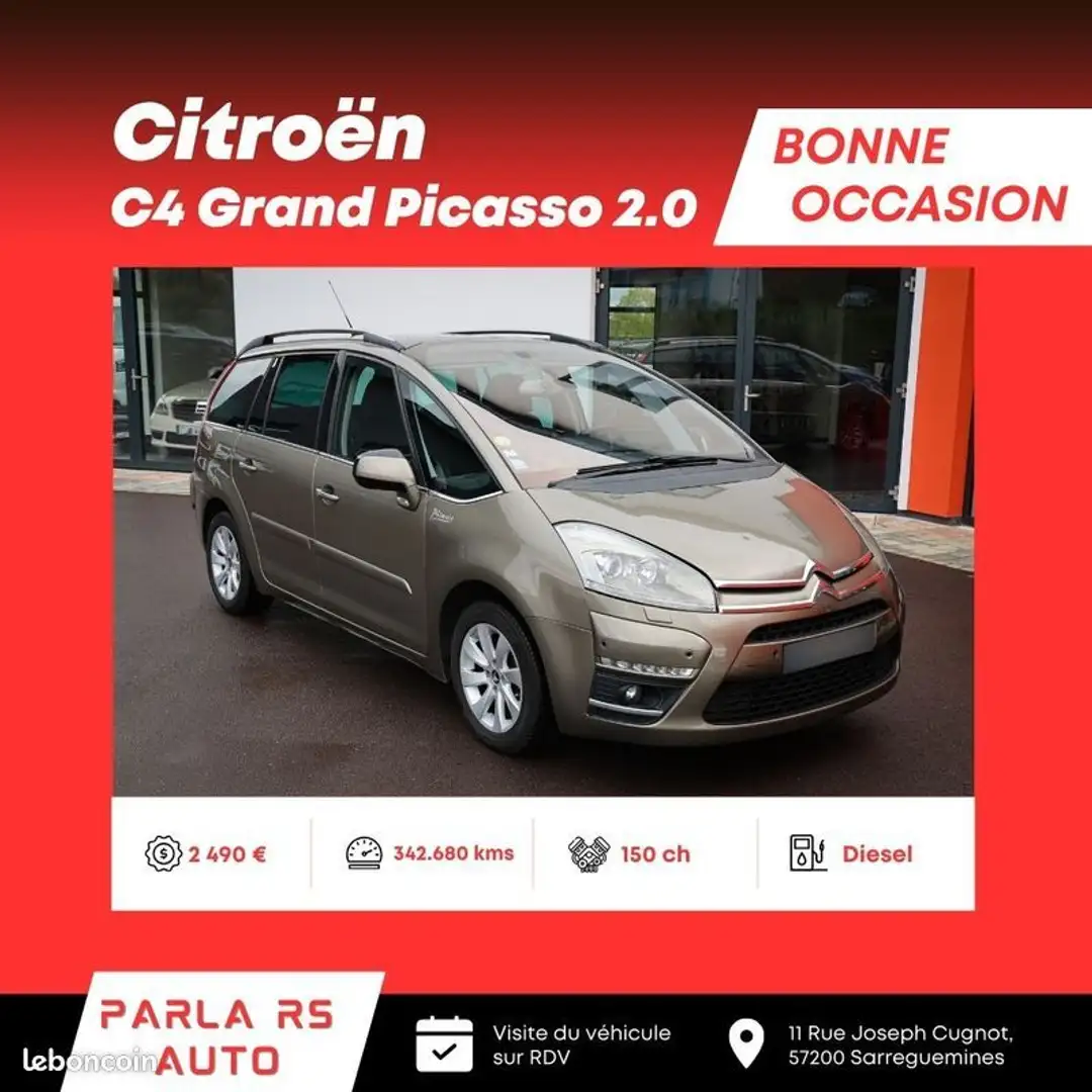 Citroen C4 Picasso Citroën Grand 2.0 HDi 150ch 7 places - 1