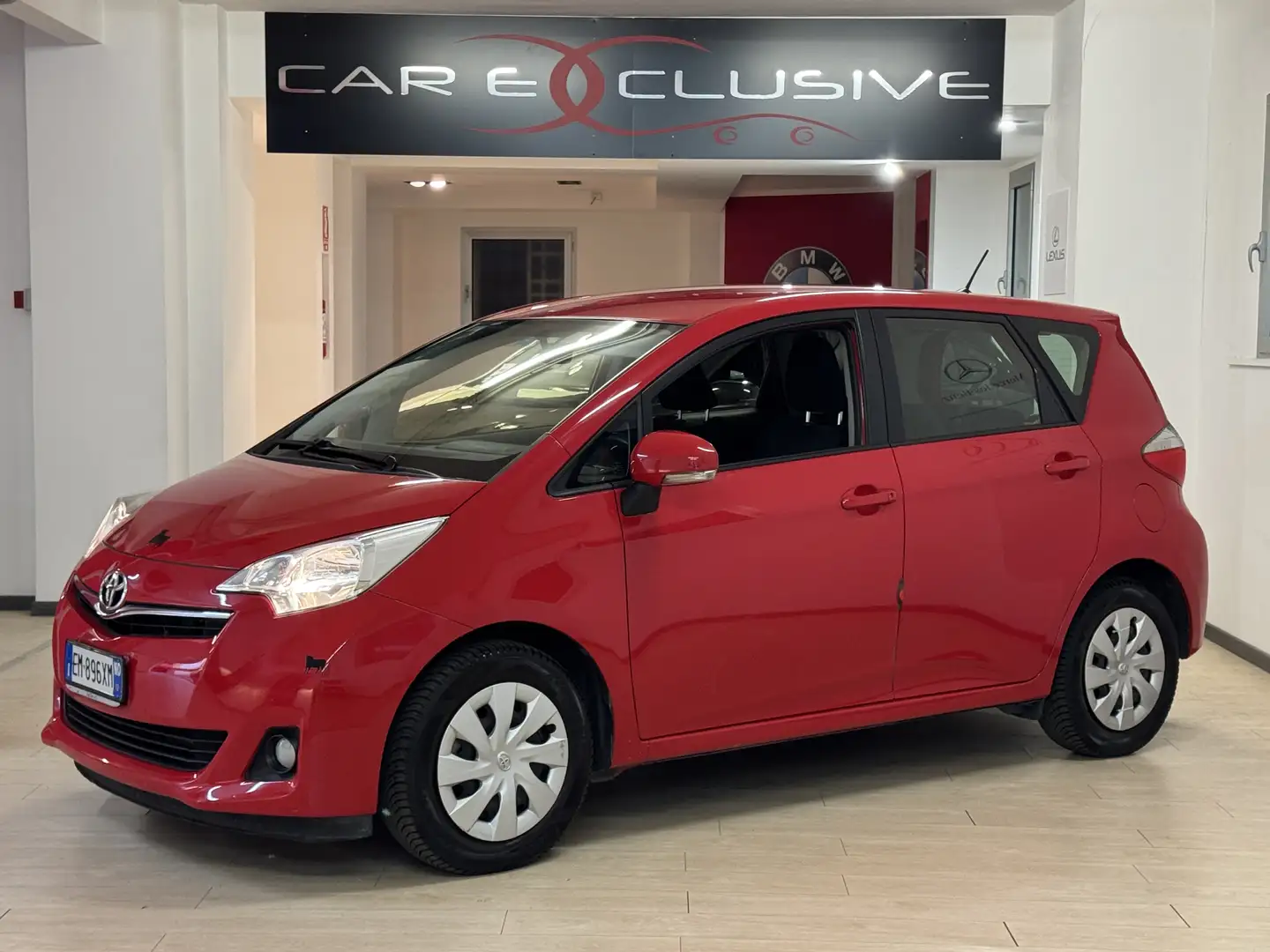 Toyota Verso-S 1.3-E5-PORTABICI-GANCIO-Unipro-KmGarantiti- Rosso - 1
