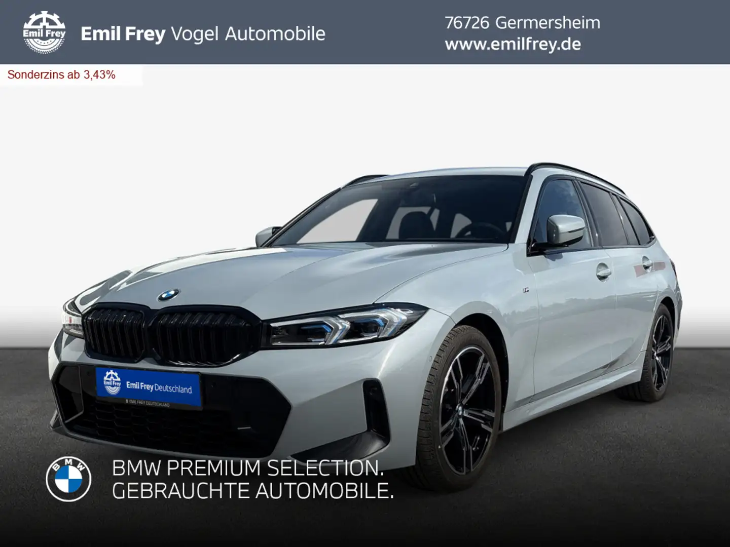 BMW 320 i Touring Aut. *SHZ*Sportpaket*LED* Grau - 1