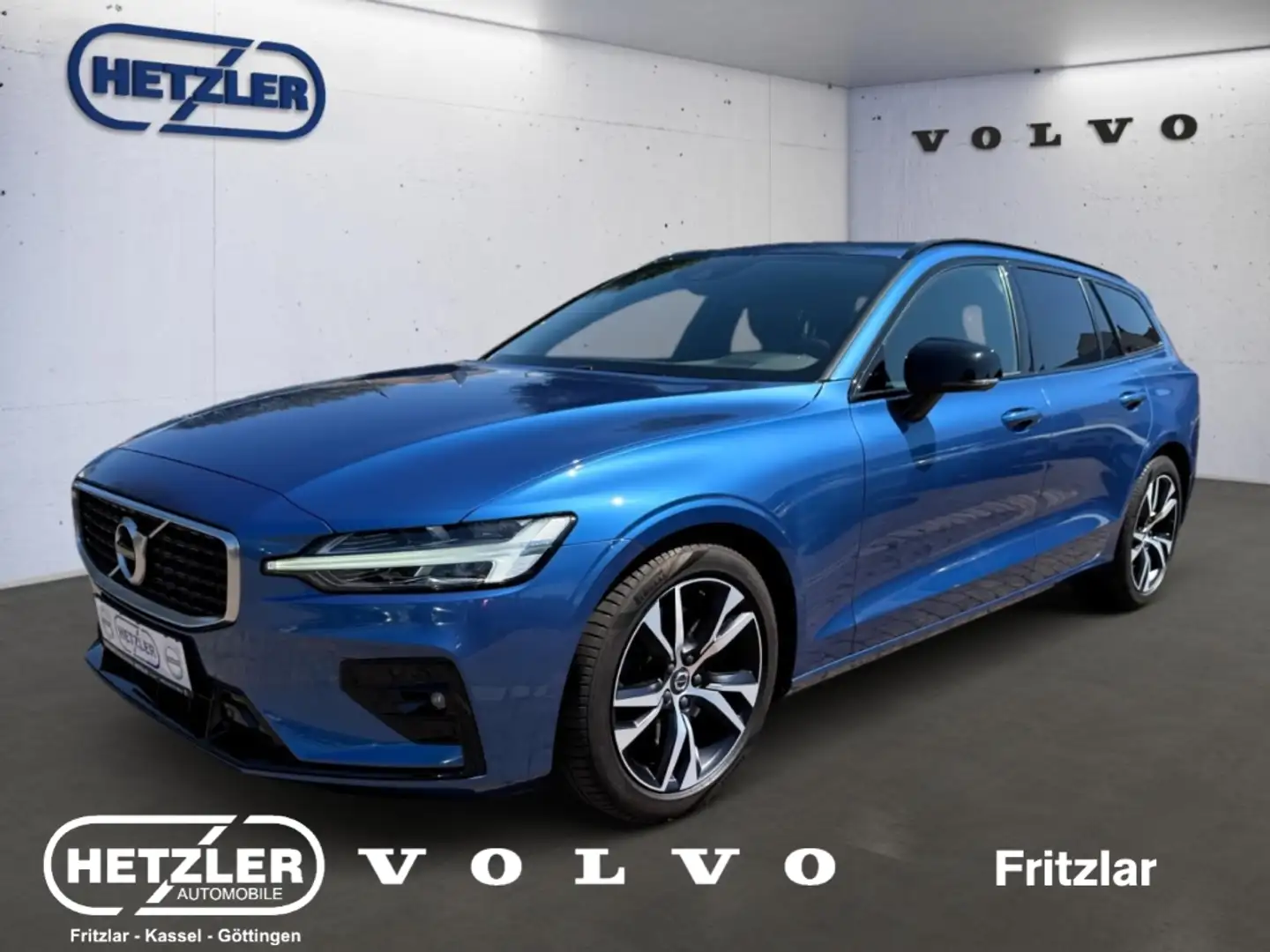 Volvo V60 Kombi R Design AWD T5 EU6d-T, Navigation, Klimaaut Blauw - 1
