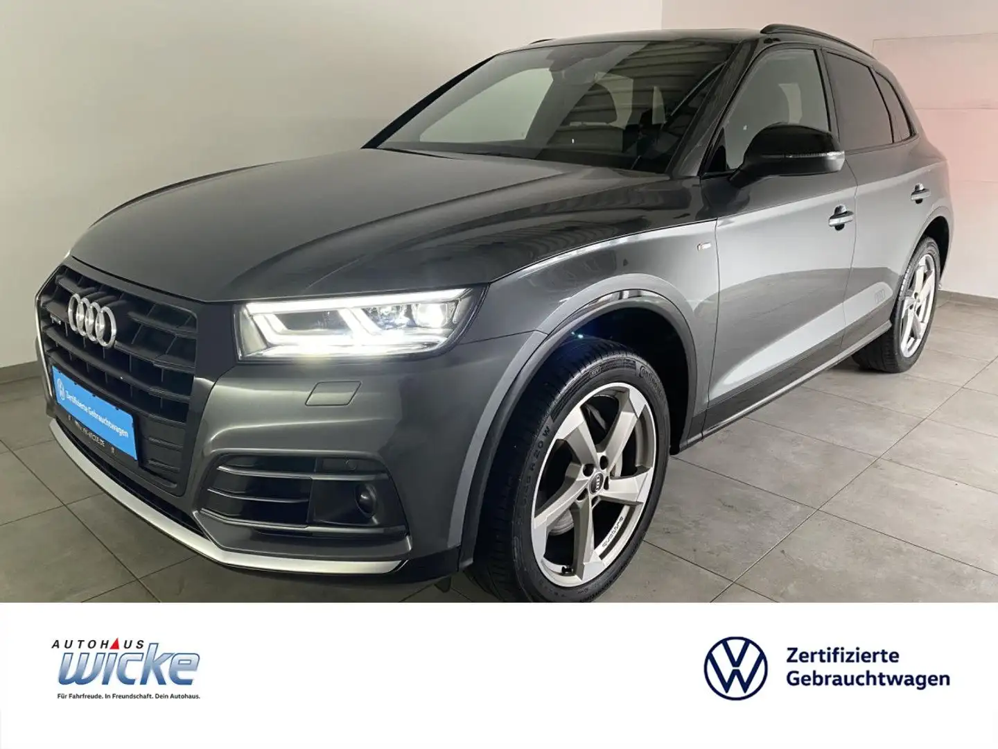 Audi Q5 50 TDI quattro S tronic S Line NAVI KLIMA LED P Grau - 1