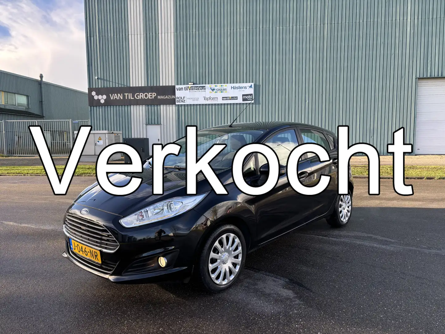 Ford Fiesta 1.0i Style 5-Deurs 81 PK. Zeer goed onderhouden au Zwart - 1