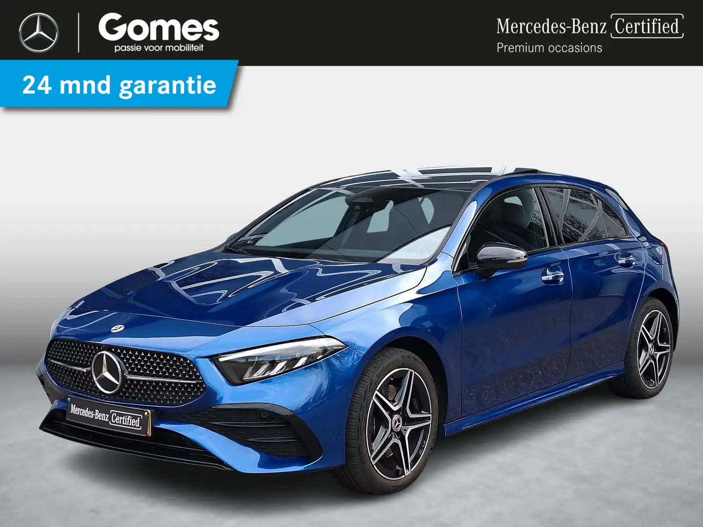 Mercedes-Benz A 250 e | Panoramadak | AMG | Burmester Surround Sound | Blauw - 1