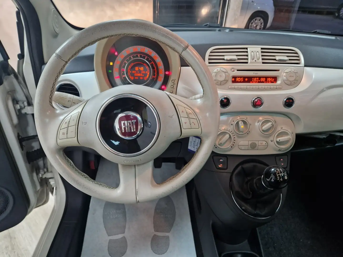 Fiat 500 500 1.2 Lounge Blanc - 2