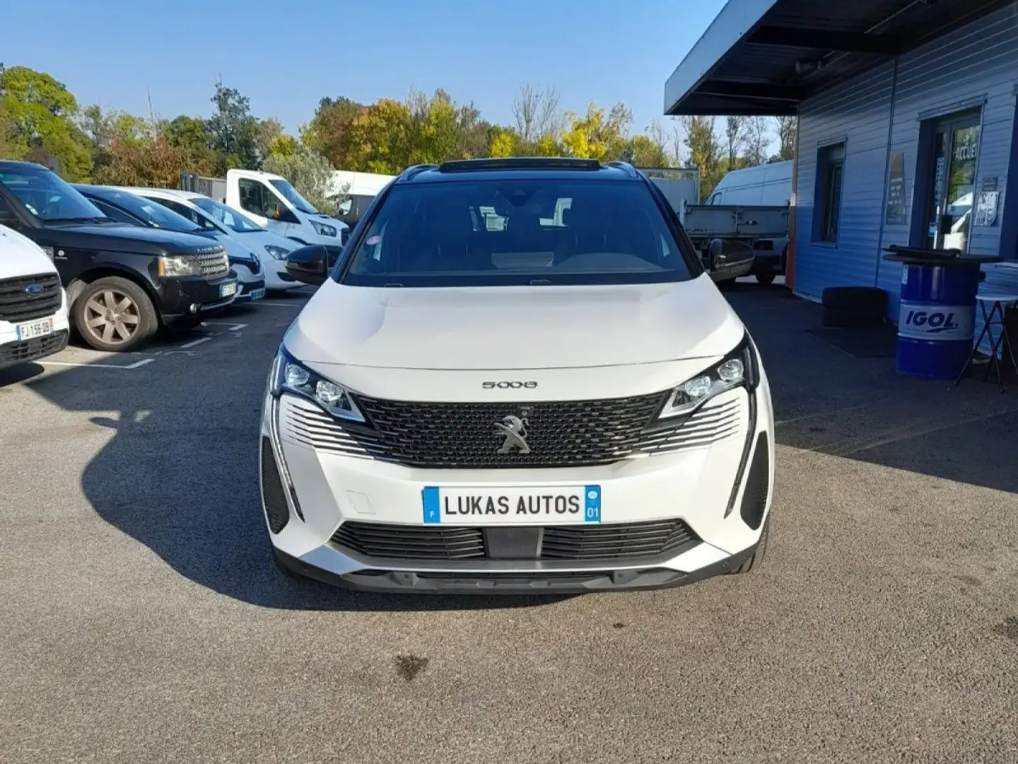 Peugeot 5008 PureTech 180ch SS EAT8 GT TOIT OUVRANT%2B CUIR Blanc - 2