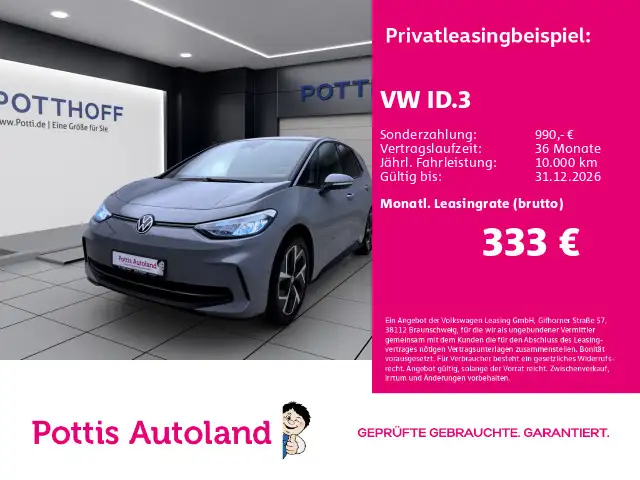 Volkswagen ID.3 PRO MOVE NAVI KAMERA SITZHZG PDC LED