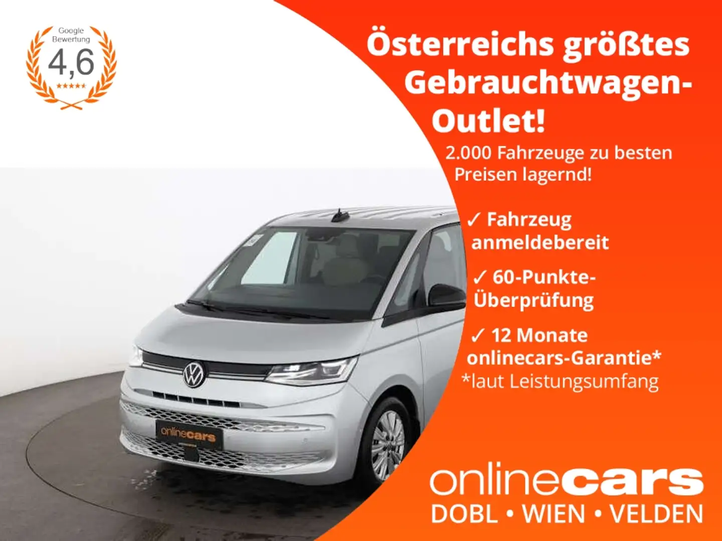 Volkswagen T7 Multivan 2.0 TDI Life Aut MATRIX STANDHZG AHK Silber - 1