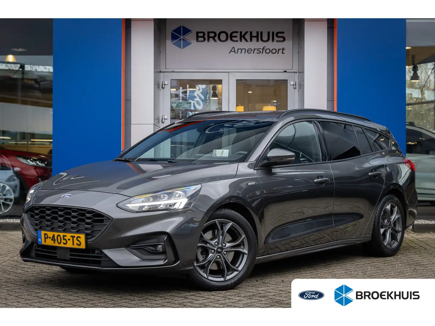 Ford Focus Wagon 1.0 EcoBoost Hybrid ST Line X Business | Weg Gris - 1