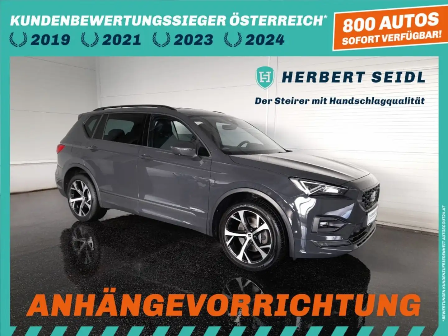 SEAT Tarraco FR-LINE PHEV 245 DSG *VOLL-LED / DCC / 19 ZOLL / VIRTUELL / NAVI / AHV & 360° KAMERA / MEMORY / ACC* Grau - 1