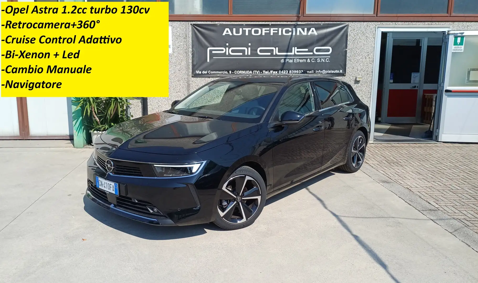 Opel Astra 1.2 t Business Elegance s Ufficiale Opel Noir - 1