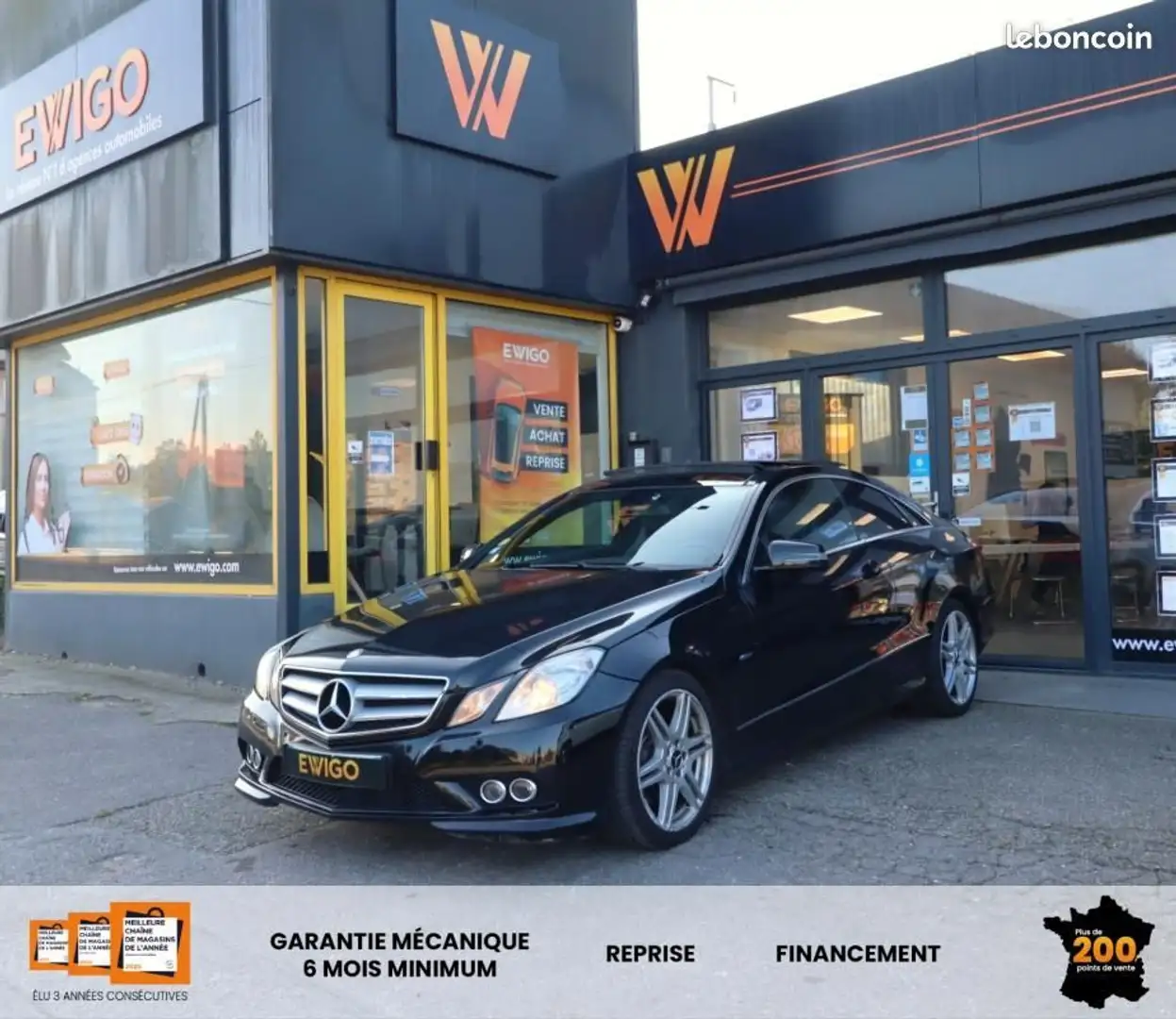 Mercedes-Benz E 230 Mercedes COUPE 3.0 350 CDI 230 CH BLUEEFFICIENCY EXECUTIVE 7G-TRONIC BVA TOIT OUVRANT Zwart - 1