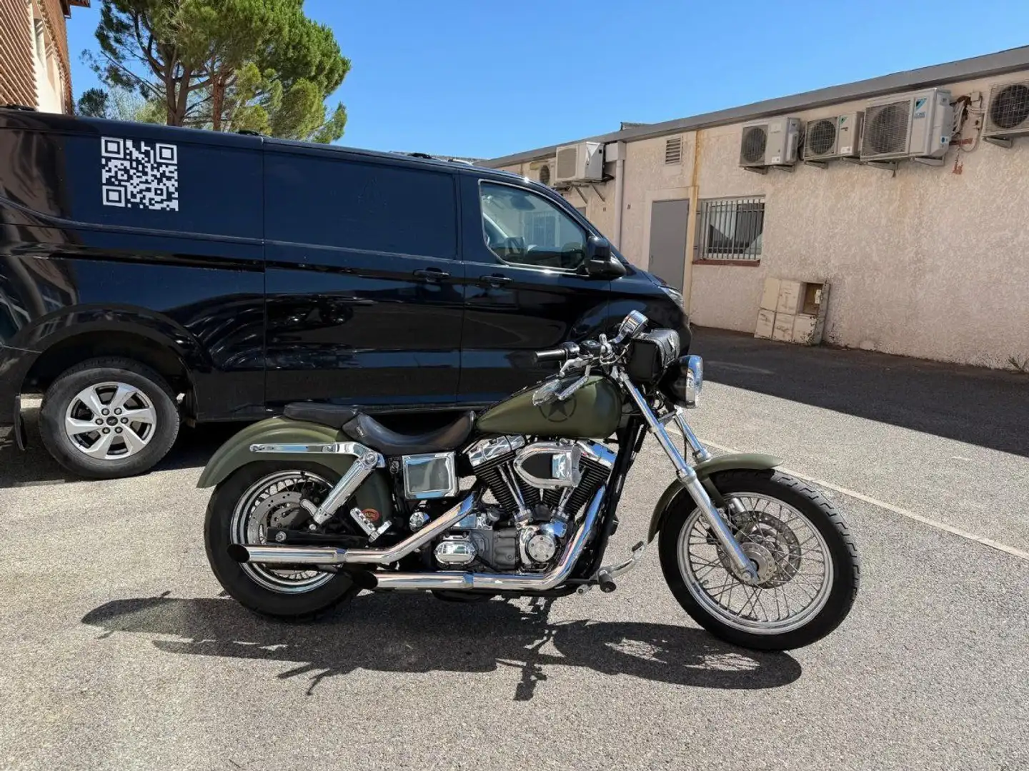 Harley-Davidson Dyna Super Glide 1450 CUSTOM Zelená - 1