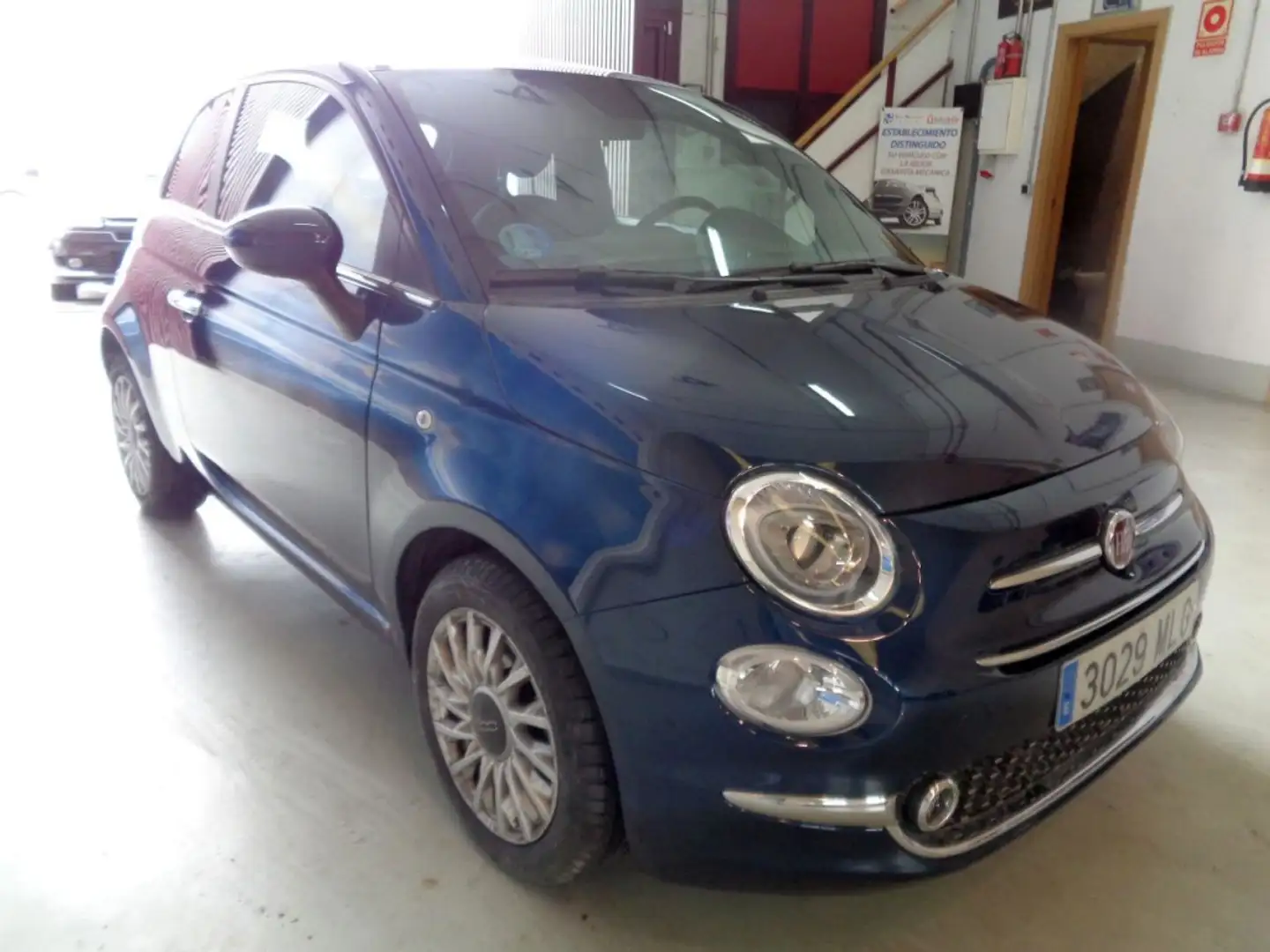 Fiat 500 1.0 Hybrid Monotrim 52kW Bleu - 2