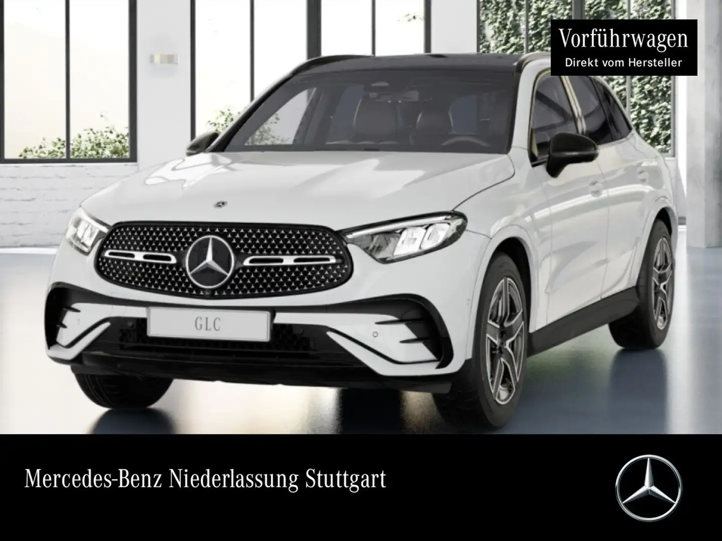Mercedes-Benz GLC 220 d 4M AMG+NIGHT+PANO+360+AHK+LED+TOTW+9G Weiß - 1
