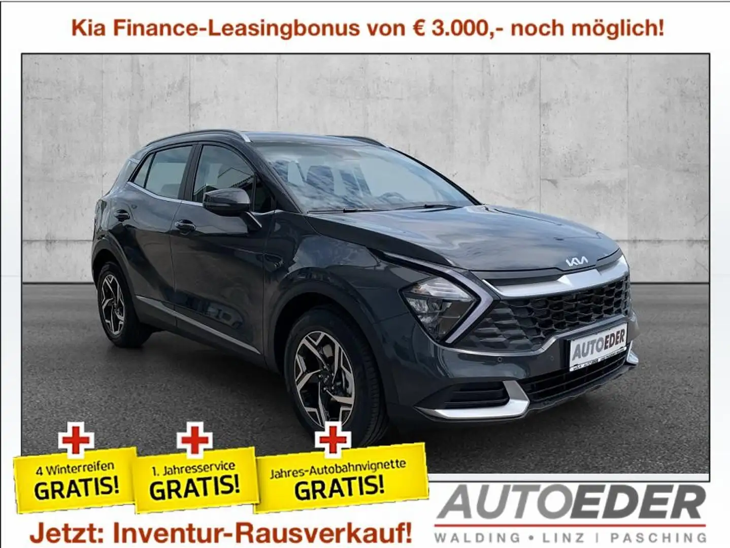 Kia Sportage 1,6 TGDI 48V Silber DCT - 1