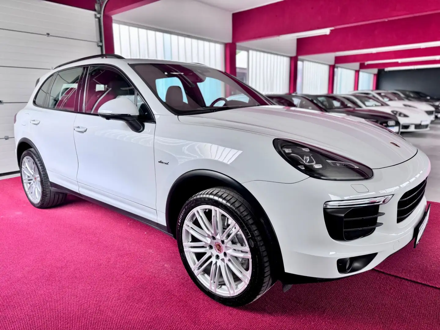 Porsche Cayenne S 4,2D LED 360° Luft 12Wege 21Zol Keyles Blanc - 2