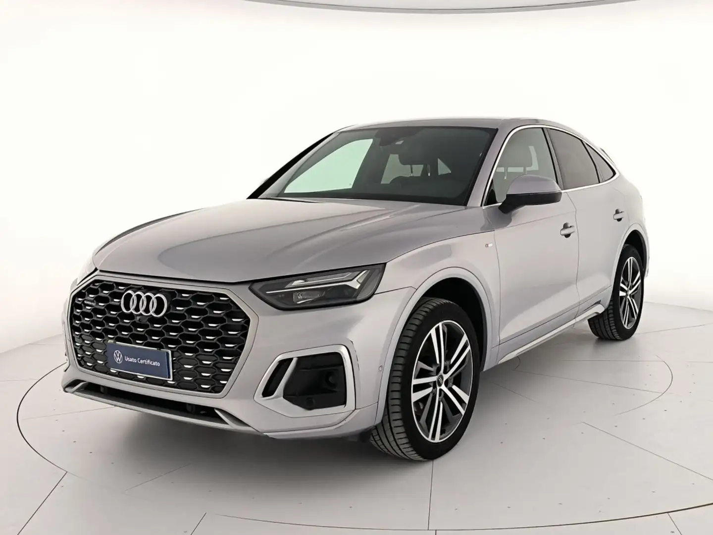 Audi Q5 sportback 40 2.0 tdi mhev 12v s line plus quattro Argento - 1
