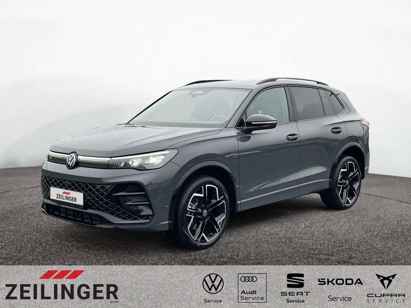 Volkswagen Tiguan R-Line 4Motion TDI DSG|20"|AHK|PANO|BLACK Grau - 1