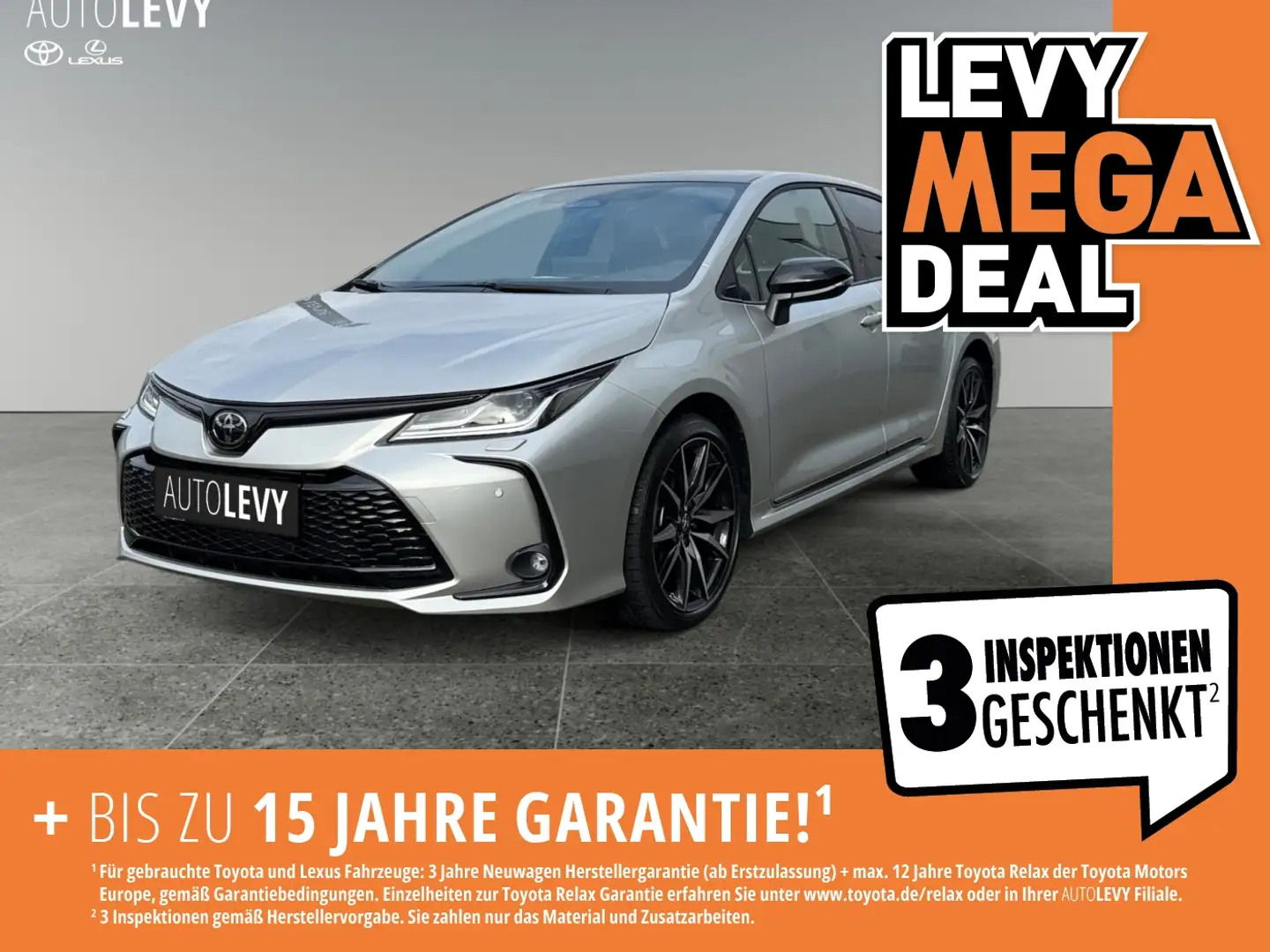 Toyota Corolla 1.8 GR Sport +LHZ+SHZ+SpurH+KlimaA+Navi+ Negro - 1