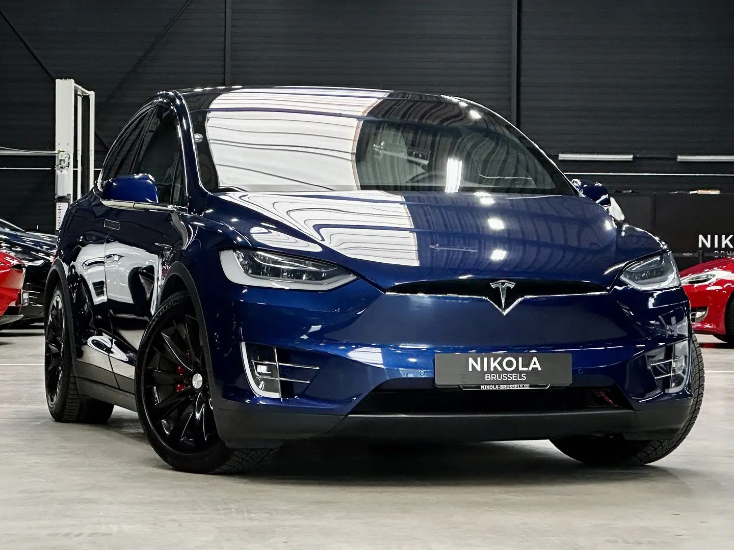 Tesla Model X PERFORMANCE  - RAVEN MODEL - TOW HOOK Синій - 1