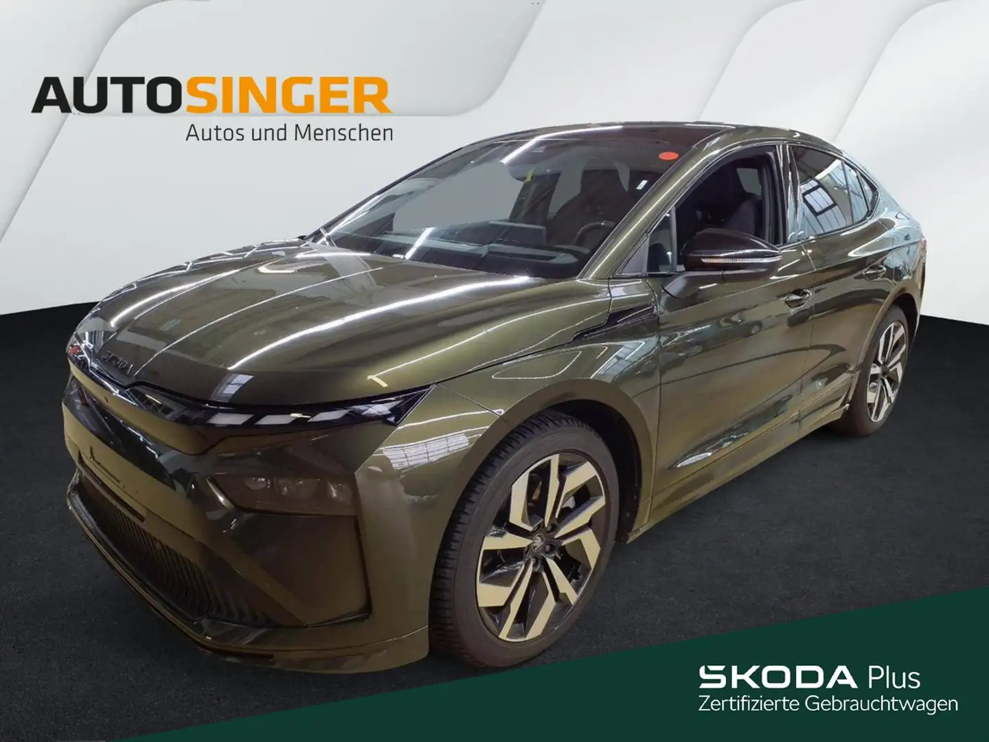 Skoda Enyaq Coupé 85x Sportline *AHK*WÄRME*PANO*MATRIX Grün - 1