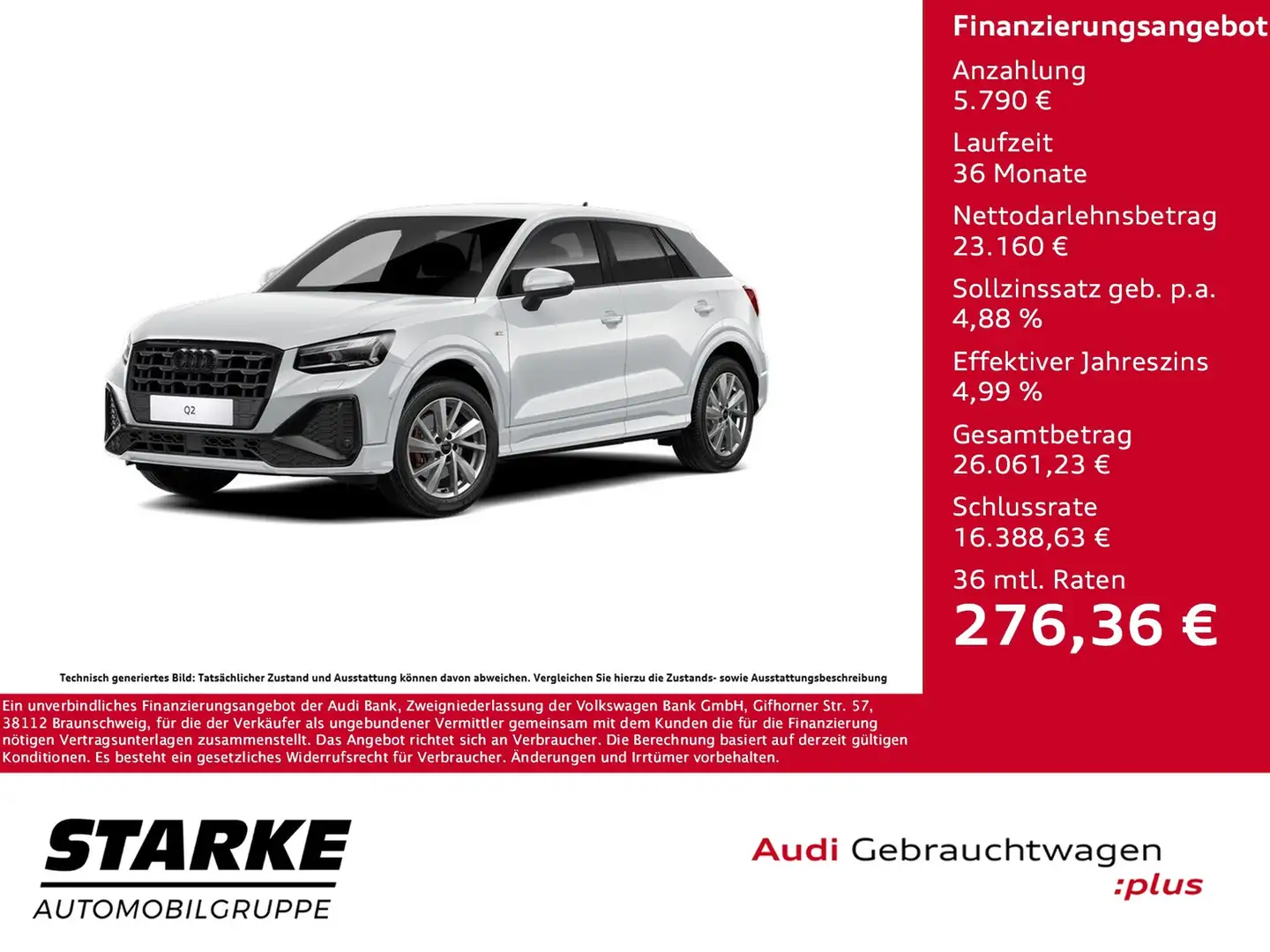 Audi Q2 35 TDI S tronic S line Weiß - 1