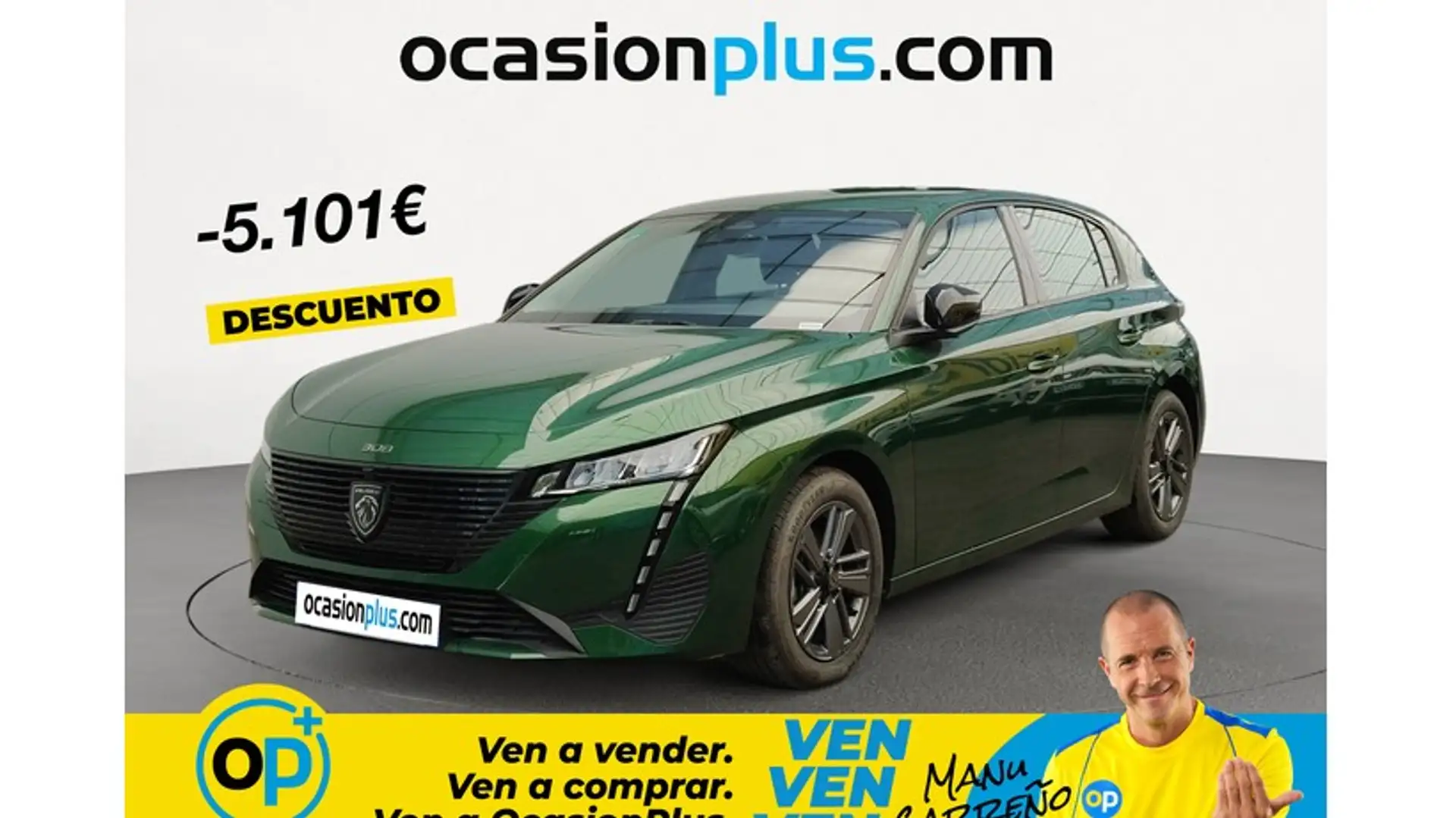 Peugeot 308 1.2 PureTech S&S Active Pack EAT8 130 Verde - 1