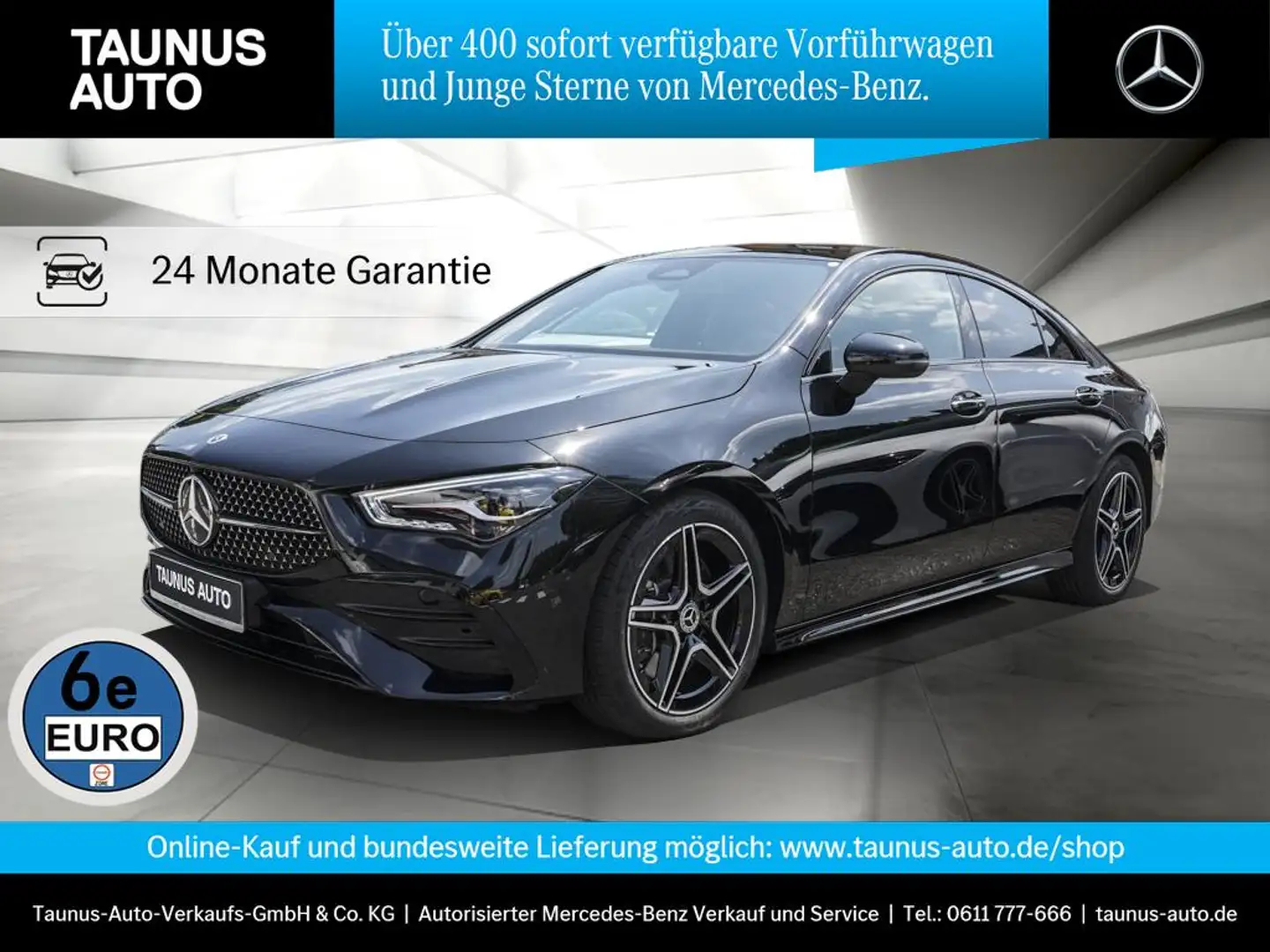 Mercedes-Benz CLA 250 4M COUPE AMG-LINE AHK NIGHT WINTER KAMERA Schwarz - 1